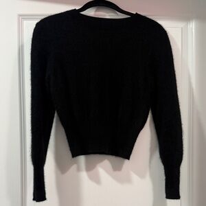 Quince black cashmere sweater size S